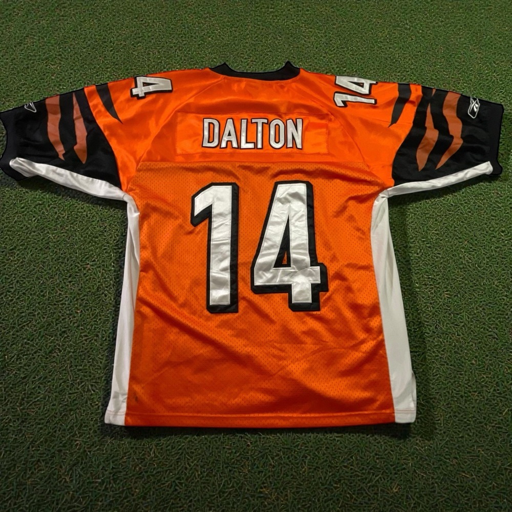 Reebok Andy Dalton #14 NFL Cincinnati Bengals Alternate Orange Jersey Size 50